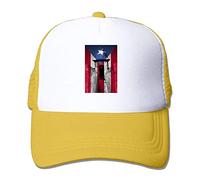 Clothing decoration Puerto Rico Flag Castle Youth Mesh Baseball cap Summer Adjustable Trucker Hat