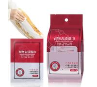 Clothing Stain Removal Wet Wipes, Down Jacket Dry Cleaning Agent, Down Jacket Stain Removal Wipes Clothes Stain Remover Wipes,salviette per la pulizia confezionate singolarmente (1box)