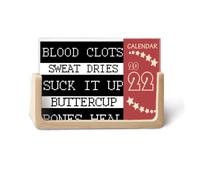 Clots Sweat Dries Bones Heal 2022 - Calendario da tavolo per 12 mesi