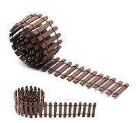 Clôture Miniature en Bois ,Mini Clôture de Jardin,Accessoires de Décorations Bricolage pour Jardin Féérique, 5 cm x 90 cm