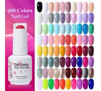 Clou Beaute 15ml Rosso Nero Bianco Verde Neon Gel Smalto Base Top Coat Velluto Top 400 Colori Semi Permanente Gel Smalto per unghie