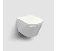 Clou Clever vaso con sedile bidet sospeso senza brida con scarico a vortice bianco CL/04.05020