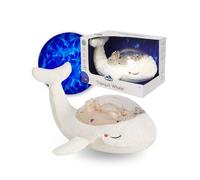 Cloud b Lampada Notturna Oceanica | Proiettore con Suoni Calmanti & Rumore Bianco | Impostazioni Regolabili & Spegnimento Automatico | Luce per Cameretta Bambini | Tranquil Whale White