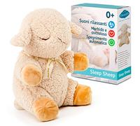 Cloud b | Macchina del Suono con Rumore Bianco e Ninne Nanne | Peluche Morbido per il Sonno del Bambino | Impostazioni Regolabili e Spegnimento Automatico | Sleep Sheep
