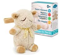 Cloud b Travel Soothing Sound Machine | Peluche coccoloso | 4 White Noise | Auto spegnimento | Travel Sleep Sheep on the Go