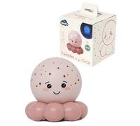 Cloud B Twinkles To Go Octo Rosa Pastello - Proiettore portatile di stelle e pesciolini per bambini - 3 colori rilassanti (Rosso, Blu, Verde) con rotazione automatica - Timer di spegnimento da 45 min