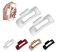 Cloud Clip, Cozy Clip Claw Clip, fermagli piatti per capelli da donna (2 pezzi bianchi)