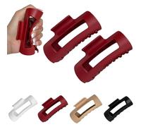 Cloud Clip, Cozy Clip Claw Clip, fermagli piatti per capelli da donna (2 pezzi rossi)