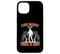 Cloud Engineer by Day Zombie di notte Divertente Halloween Raccapricciante Custodia per iPhone 13