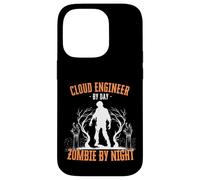 Cloud Engineer by Day Zombie di notte Divertente Halloween Raccapricciante Custodia per iPhone 14 Pro