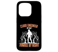 Cloud Engineer by Day Zombie di notte Divertente Halloween Raccapricciante Custodia per iPhone 15 Pro