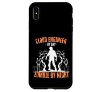 Cloud Engineer by Day Zombie di notte Divertente Halloween Raccapricciante Custodia per iPhone XS Max