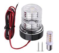 Cloud Fire Luce di ancoraggio per barca DC 12-24 V, per barca marina, yacht, pontone, navigazione, luce di ancoraggio a 360 gradi, colore naturale, a LED bianco, resistente agli spruzzi, alloggiamento