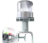 Cloud Fire Luce di Navigazione Solare, Faro LED per Barca 0.5nm, Luce di Ancora a 360° con Supporto IP65 Impermeabile per Barche da Pesca, Luce Bianc Luce Ross Luce Verde (Multifunzionale)
