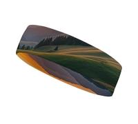 Cloud Garden at Sunset - Fascia per capelli sportiva per donne e uomini, adatta a tutte le dimensioni della testa, ultra assorbente e antiscivolo, per corsa, yoga, palestra