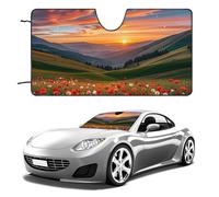 Cloud Garden at Sunset Parasole per parabrezza, accessori estivi per veicoli, parasole pieghevole per auto, mantiene l'interno fresco, parasole per auto, SUV, camion, 139,7 x 76,2 cm