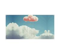 Cloud Like Sewing Needle Large Party Banner Sign Wall Hanging Sfondo Banner Banner Festa di Compleanno Fondali per Capodanno Laurea Matrimonio Compleanno Decorazione 180 x 90 cm