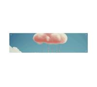 Cloud Like Sewing Needle Large Party Banner Sign Wall Hanging Sfondo Banner Banner Festa di Compleanno Fondali per Capodanno, Laurea Matrimonio Compleanno Festa Decorazione 120 x 30 cm