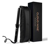 Cloud Nine Curling Wand Ferro Arricciacapelli per Ricci & Beach Waves, Nero | 25 mm, 125-175°C, Asta In Ceramica, Riscaldamento Rapido, Onde Naturali, Meno Crespo, Cavo 360°, Guanto Termico, Auto-Off