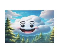 Cloud Puzzle in Legno 1000 Pezzi, Puzzles Per Adulti E Bambini Per La Stampa Ad Alta Definizione, Gioco Di Famiglia Sfida （75×50cm）