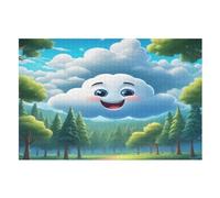 Cloud Puzzle Per Adulti 1000 Pezzi Difficile Puzzles in Legno Impegnativo Gioco Preciso A Incastro Gioco Educativo Sfida Giocattolo （75×50cm）
