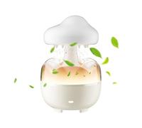 Cloud Rain Humidifier, Creative Cloud Rain Drop Humidifier, Rain Sound Humidifier, Color Changing Humidifier, 7 Color Changing Rain Sound Humidifier for Relaxation and Aromatherapy