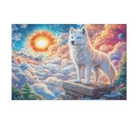 Cloud Sea White Wolf Puzzle 1000 Pezzi Giochi Da Tavolo Intelligenti Familiare Per Amici E Parenti Rilassamento Pressione Ridotta Idea Regalo Natale 2025 1000 PCS