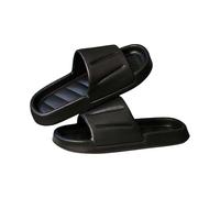 Cloud Sliders - Ciabatte da donna e da uomo, ad asciugatura rapida, super morbide, per massaggi e casa, antiscivolo, per piscina e bagno, pantofole estive per interni ed esterni, Nero , 39 EU