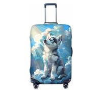 Cloud Sunshine - Copribagagli da viaggio per cuccioli, elastico, protezione per valigie, 45-81 cm, Nero , x-large