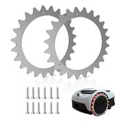 Cloudarrow Confezione da 2 punte in acciaio inox per Segway Navimow i105E/i108E, 257 mm, per robot tosaerba, accessori antiscivolo con 12 viti