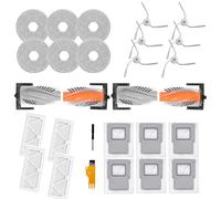 Cloudarrow Confezione da 26 pezzi di ricambio per DJI ROMO S, ROMO A, ROMO P, accessori per robot aspirapolvere, 2 set di spazzole a rullo, 4 filtri, 6 spazzole laterali, 6 cuscinetti per mocio, 6