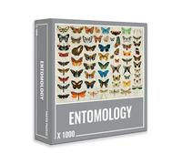Cloudberries Entomology - Puzzle da 1000 pezzi con insetti per adulti, bellissime illustrazioni vintage di farfalle e falene, con poster di identificazione degli insetti