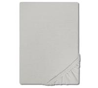 CloudComfort Basic lenzuolo con angoli in jersey elasticizzato grigio argento 90 x 190 - 100 x 200 cm, silber grau