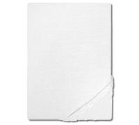 CloudComfort Basic lenzuolo matrimoniale in jersey elasticizzato bianco 180 x 200 - 200 x 200 cm, weiß