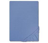 CloudComfort Basic lenzuolo matrimoniale in jersey elasticizzato blu 140 x 190 - 160 x 200 cm, blau