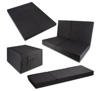 CloudComfort Basic materasso pieghevole matrimoniale per ospiti 140 x 195 cm utilizzabile come letto singolo, letto matrimoniale e seduta