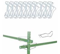 CLOUDEMO 40Pcs Plant Connecting Buckles, Plant Trellis Connecting Buckles, Plant Support Clips for Gardening, Plant Cages Connector Vegetable Trellis Wire Clip