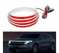 CLOUDEMO Luce di Segnalazione per Auto a Flusso LED, Luce di Striscia a LED per Cofano per Auto, Luce di Marcia Diurna (White,2.2M / 86inch)
