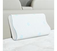 CloudÉtoile Cuscino Cervicale Memory Foam - Regolabile Cuscino Ortopedico con Schiuma per Dormire, Supporto Ergonomico Guanciale Letto Anti Dolore e Antirussamento, Federa Lavabile (61x35x10-12 cm)
