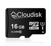 Cloudisk 16GB microSDHC UHS-I Scheda di Memoria, C10, U1, Full HD, A1, Micro SD Card