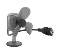 Cloudpower Turbina eolica portatile, mini generatore eolico portatile, caricatore USB, generatore eolico in miniatura, per attività all'aperto, casa, viaggi, campeggio (nero)