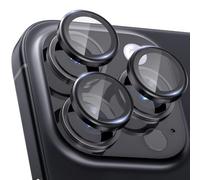 CloudValley Pellicola Fotocamera per iPhone 15 Pro 6,1 Pollici e iPhone 15 Pro Max 6,7 Pollici, Protettive In Vetro Temperato, Accessori 9H Anti-Graffio HD Chiaro, Titanio nero