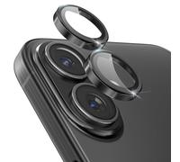 CloudValley Protezione Per Obiettivo Della Fotocamera Per iPhone 17, [installazione in 1 secondo] Cover in Vetro Temperato Ultra-HD, Nero