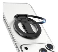 CloudValley Supporto Magnetico Anello Cellulare per Magsafe, [Rimovibile] Supporto Telefono con Anello Elastico per Dita, Impugnatura per iPhone 17 16 15 14 13 12 Pro Max -Nero