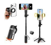 CloudValley Treppiede Selfie Stick Magnetico Mini con 2 Luci