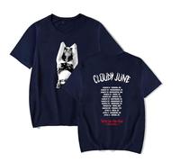 Cloudy June We're All Mad Here Tour t-shirt uomo/donna streetwear maglietta a maniche corte, Marina Militare, S