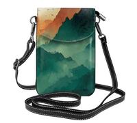 Cloudy Mountain, piccola borsa a tracolla per cellulare, da donna, compatta, alla moda e affidabile per l'uso quotidiano