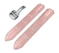 Clouism Cinturino per orologio in pelle di vitello, per Ballon Bleu De Cartier tipo convesso cinturino 14/16/18/20/22 mm bracciali, 14mm rosegold, Agata