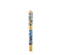 Clouism City Light Hollow Gift Business Pen Pistone inchiostro assorbente resina trasparente manica interna penna scrittura (A1, 0,38 mm)