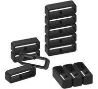 Clouism Confezione da 10 anelli di fissaggio per cinturino Garmin Forerunner 35/Approach S10 Anello di sicurezza per cinturino in silicone